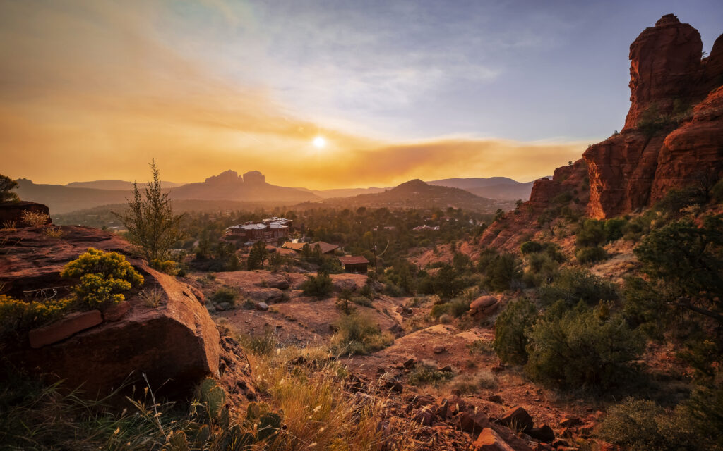 Desert view of Chandler, Arizona.